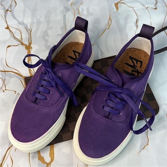 * Eytys Mother suede sneakers with white platform - Picture 2 of 10
